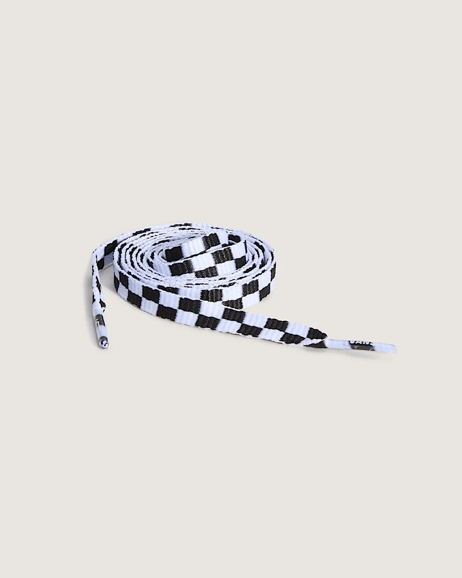 Checkerboard Vans Fat Shoe Laces - 1