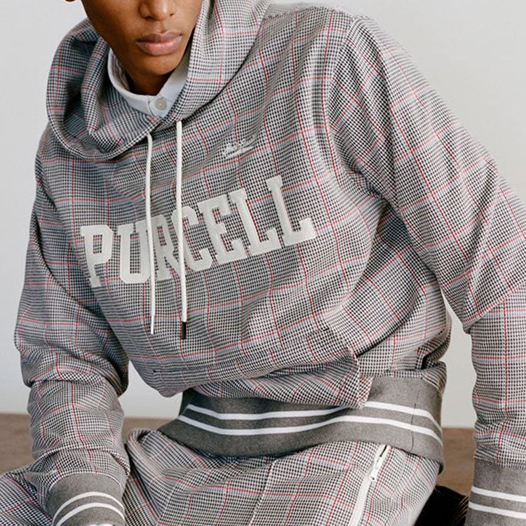 Converse x Todd Snyder Crossover Series Plaid Po Sports Pullover Couple Style Gray 10023349-432 - 4