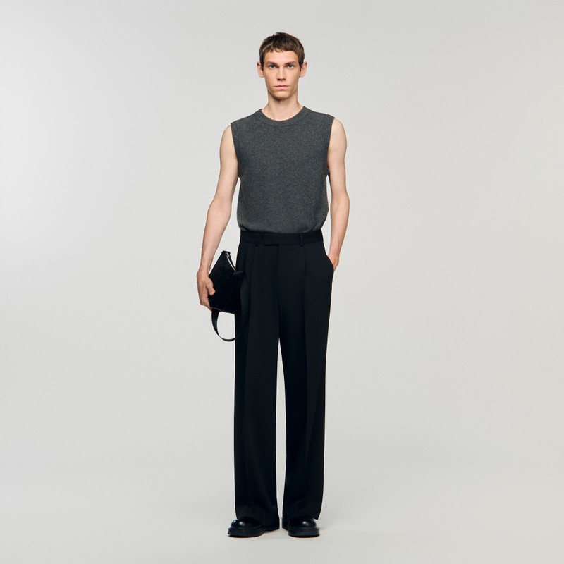 Sandro WIDE-LEG TROUSERS WITH PLEATS outlook