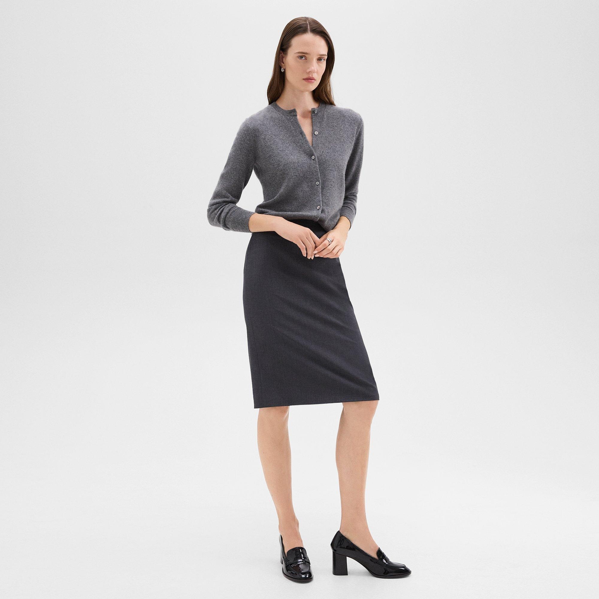 Slim Pencil Skirt in Good Wool - 3
