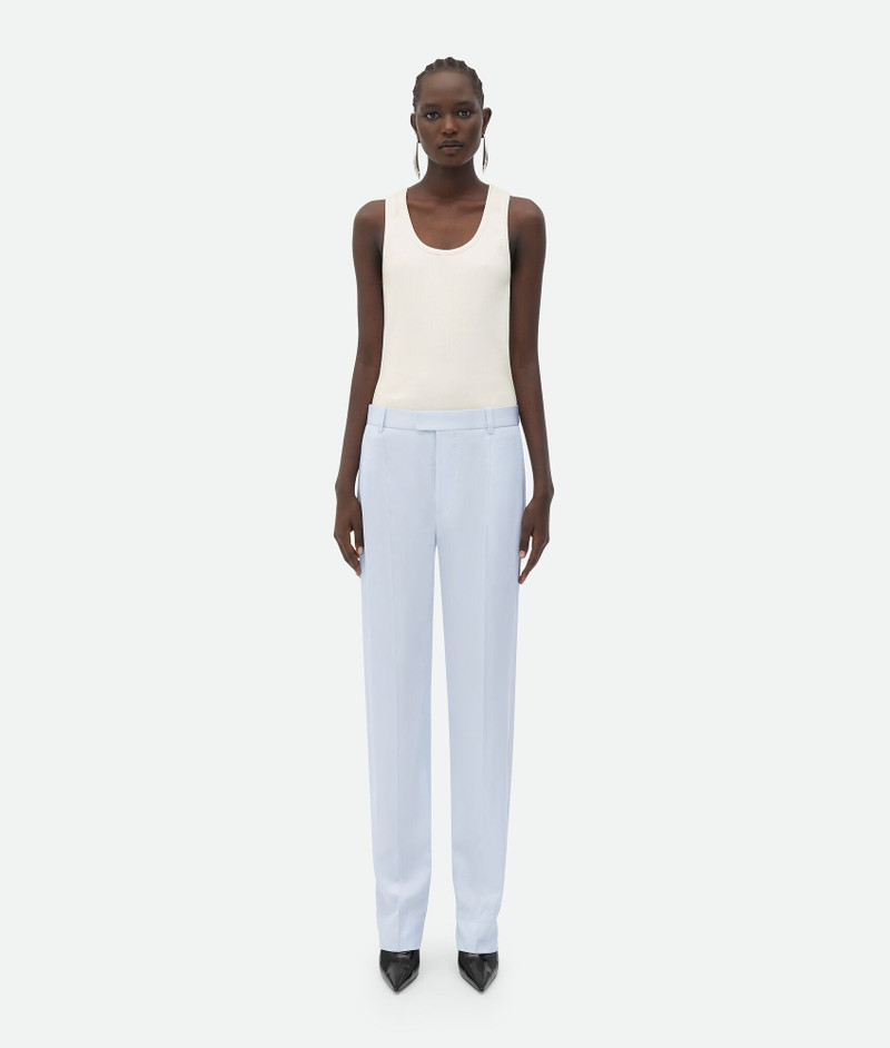 Viscose Twill Straight Pants - 1