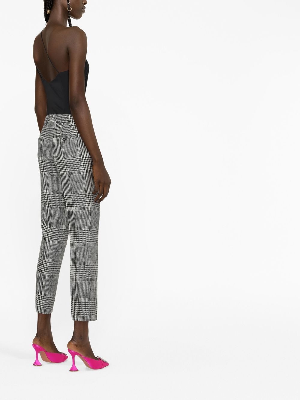 virgin wool tartan trousers - 3