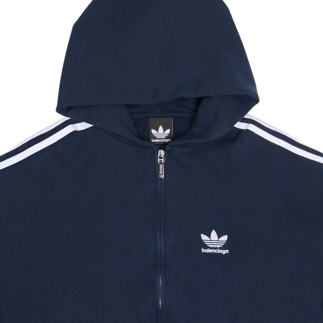 Balenciaga / Adidas Zip-up Hoodie Small Fit in Navy Blue - 10