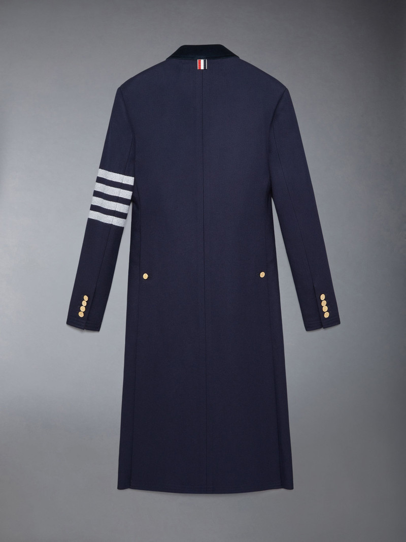 Thom Browne Melton Wool 4-Bar Chesterfield Overcoat outlook