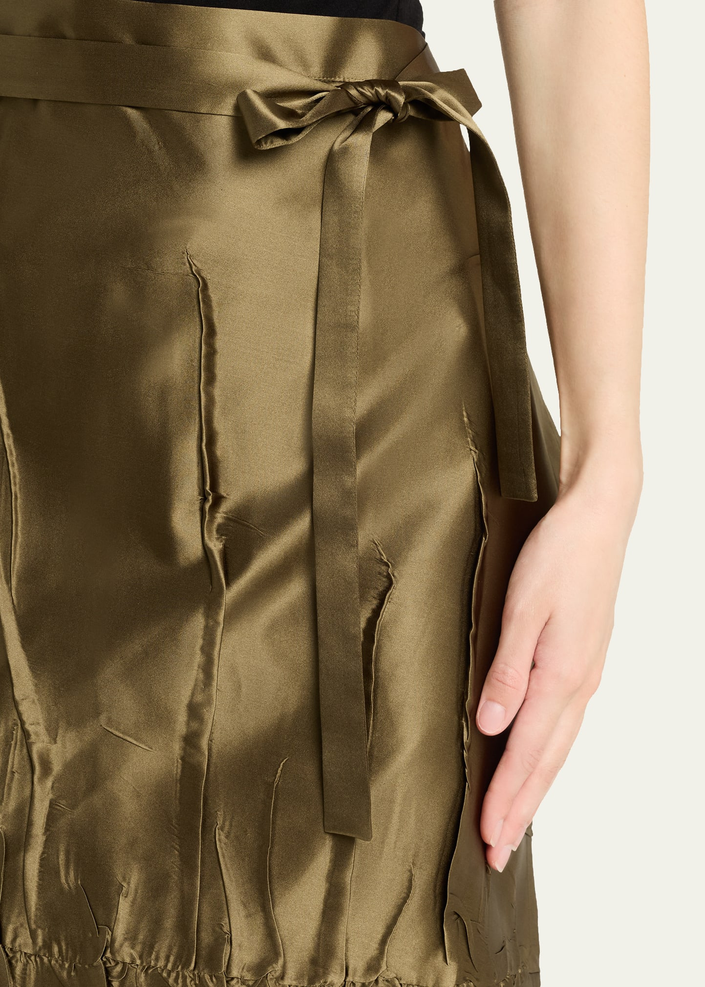 Apron Midi Wrap Skirt - 5