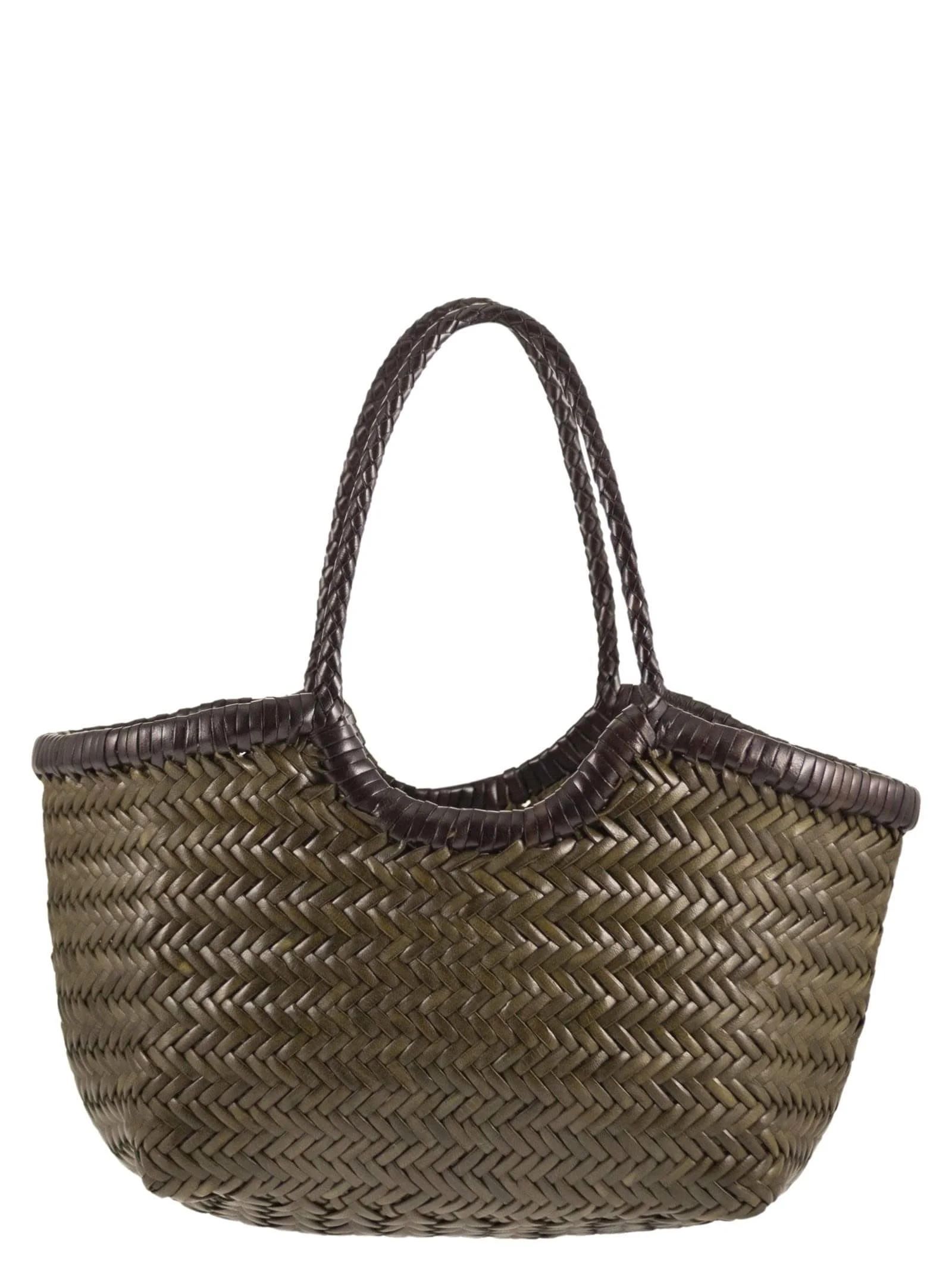 Dragon Diffusion Women Nantucket - Two-Tone Woven Buffalo Calfskin Bag - 1