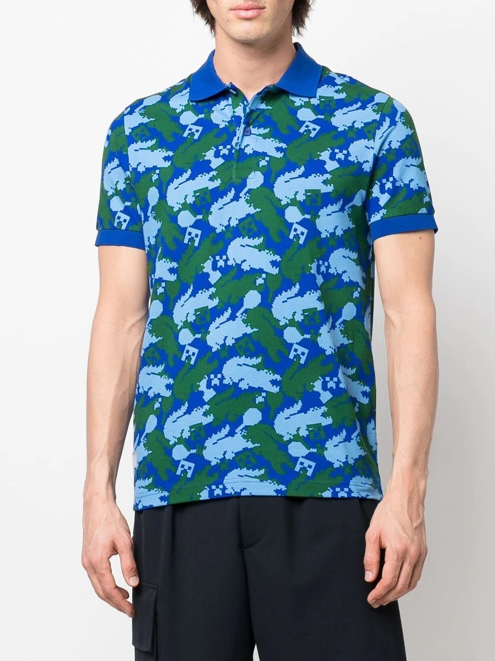 Minecraft graphic-print polo shirt - 2