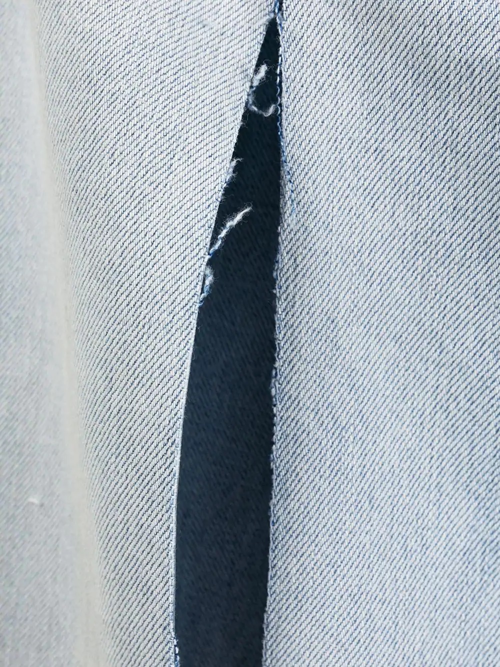 slit-detail tapered jeans - 7