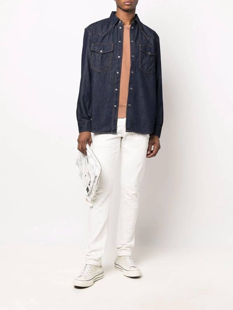 Diesel long-sleeve denim shirt outlook