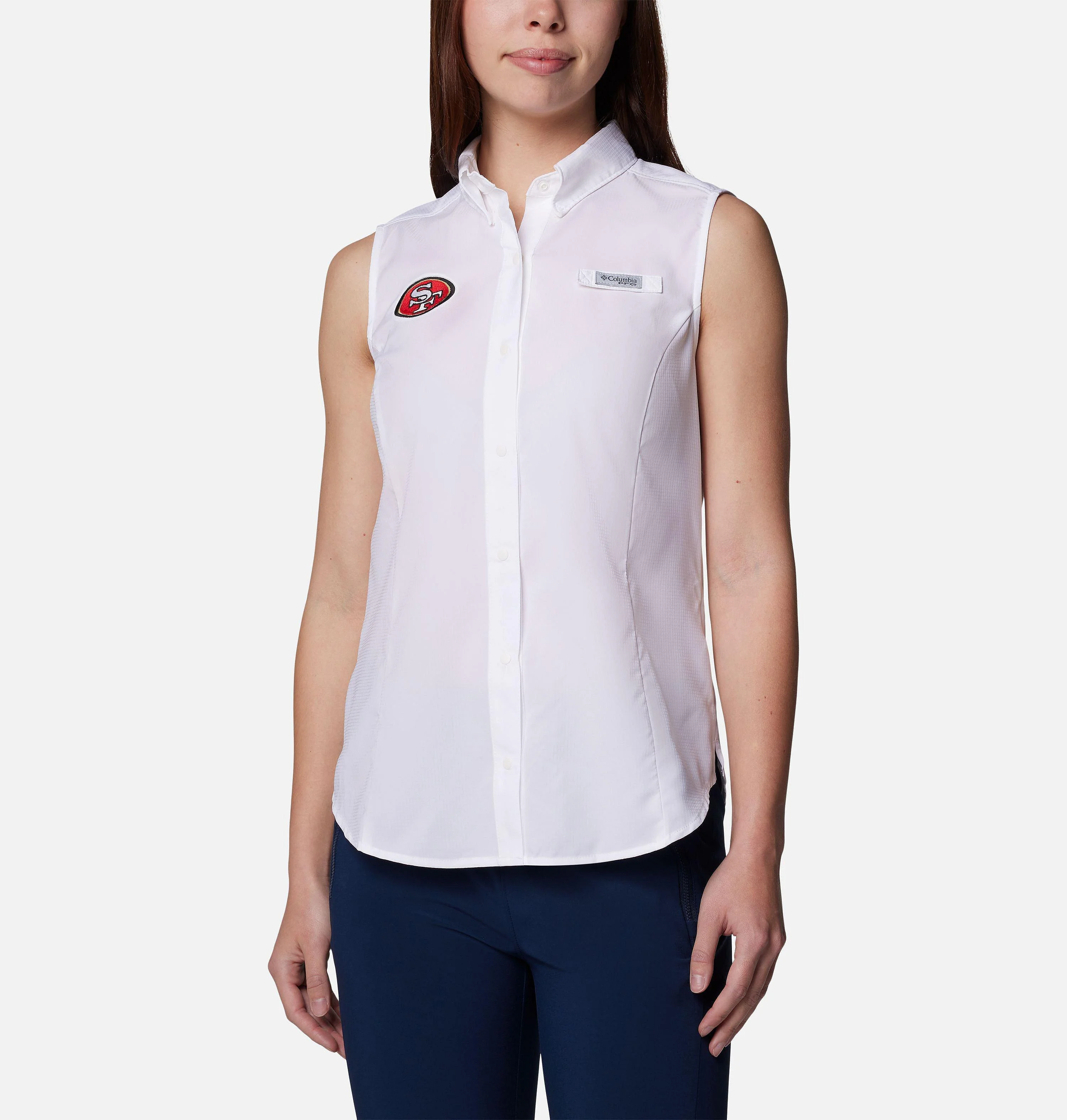 Women's PFG Tamiami Sleeveless Shirt - San Franscisco 49ers - 1