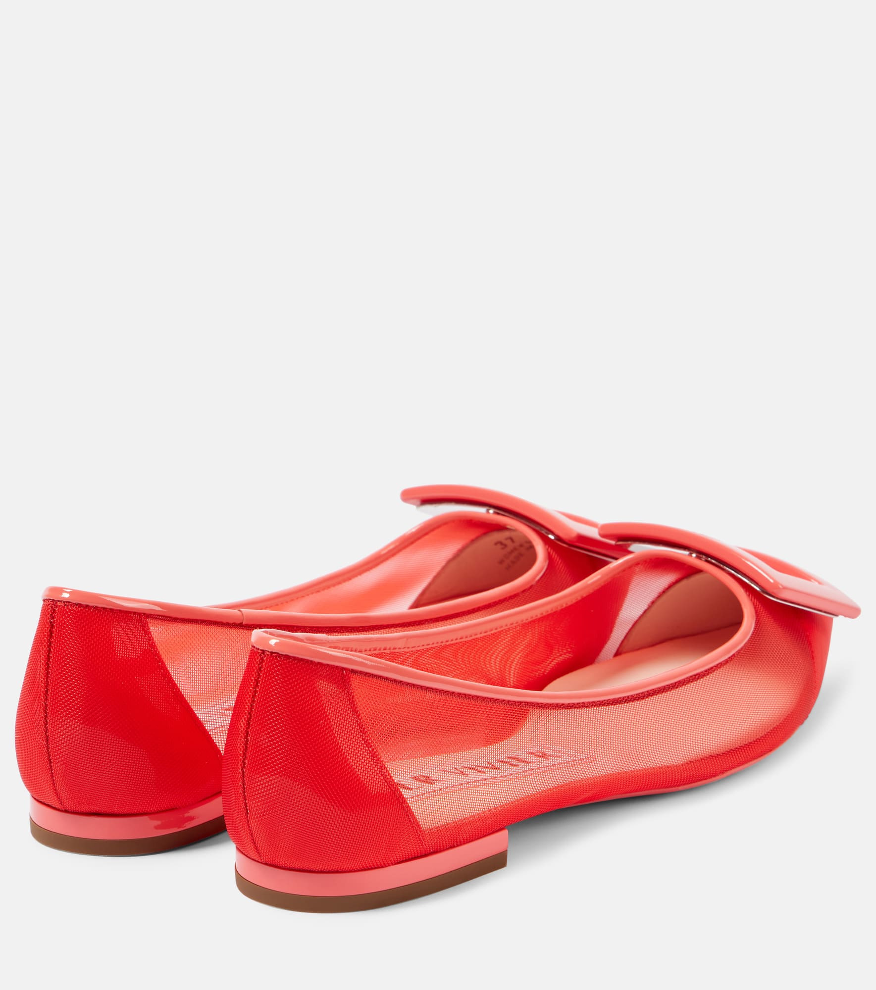 Gommettine leather-trimmed ballet flats - 2
