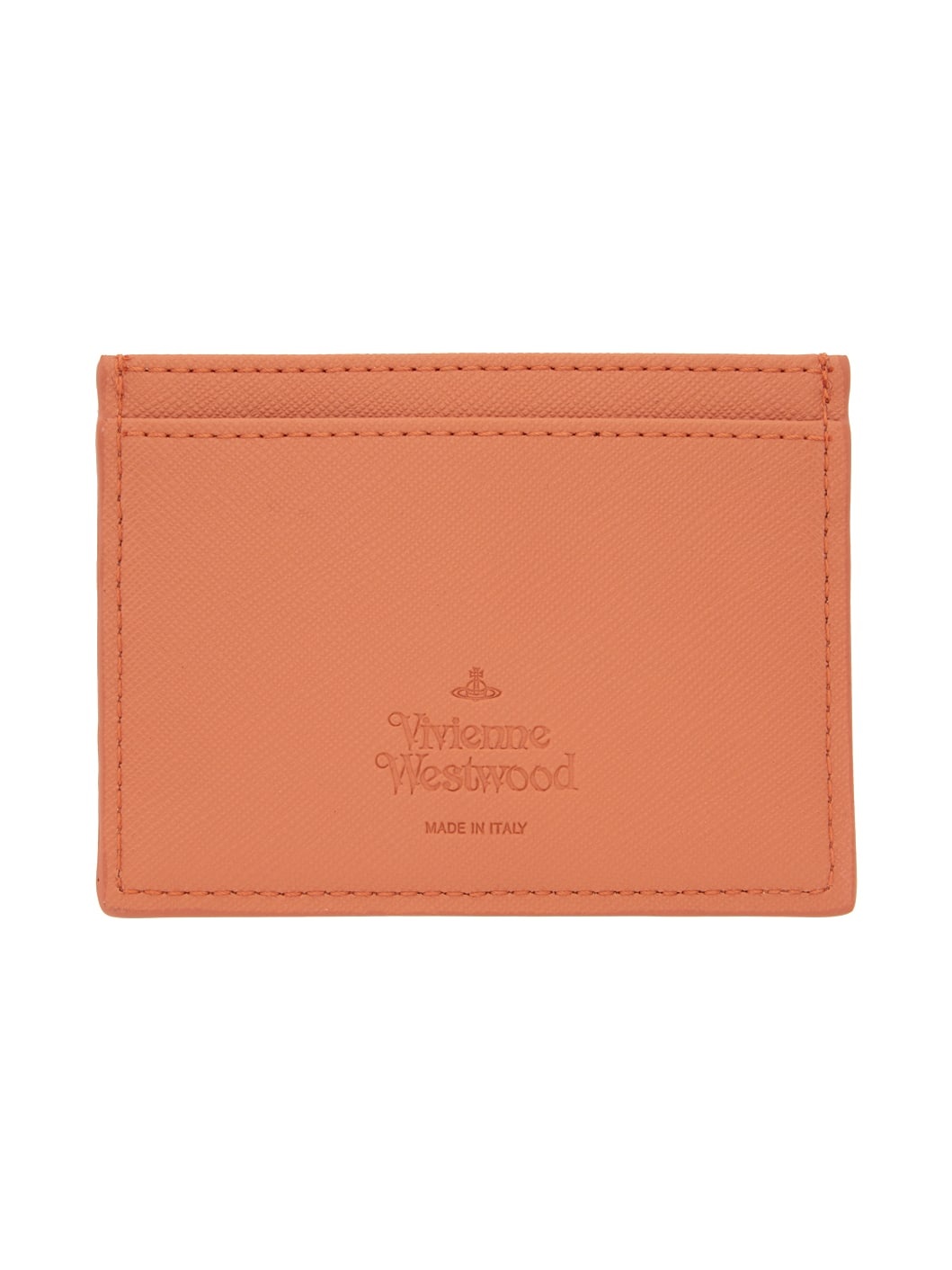 Orange Saffiano Card Holder - 2