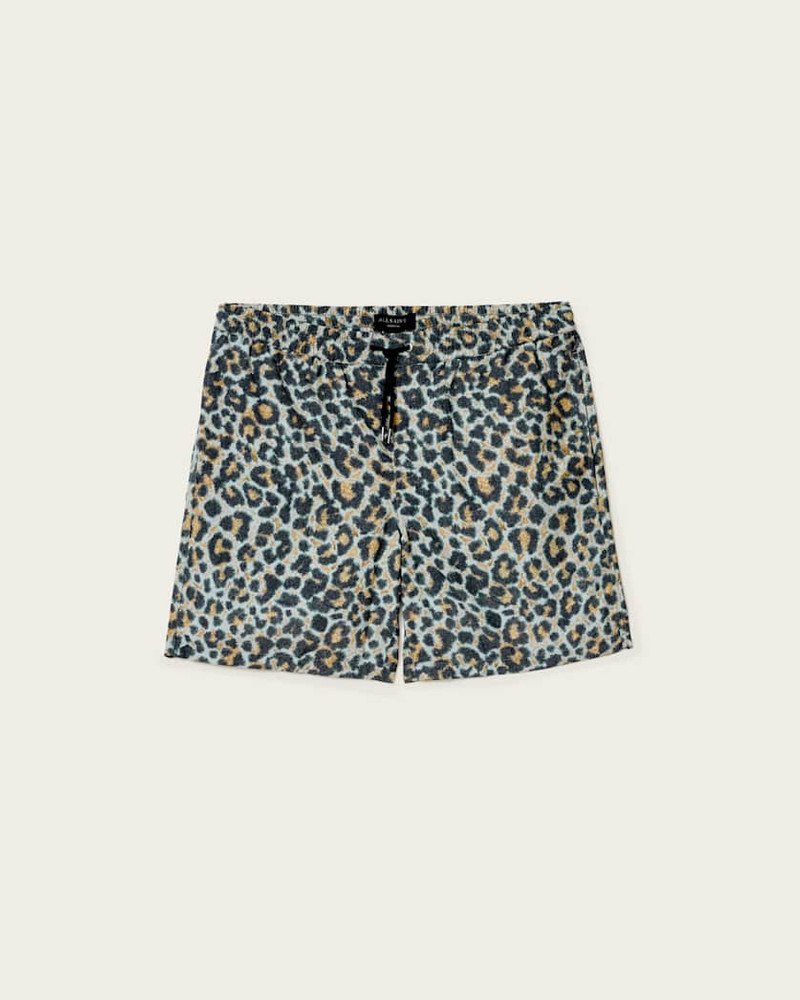 SILESIA LEOPARD PRINT SLIM FIT SWIM SHORTS 1