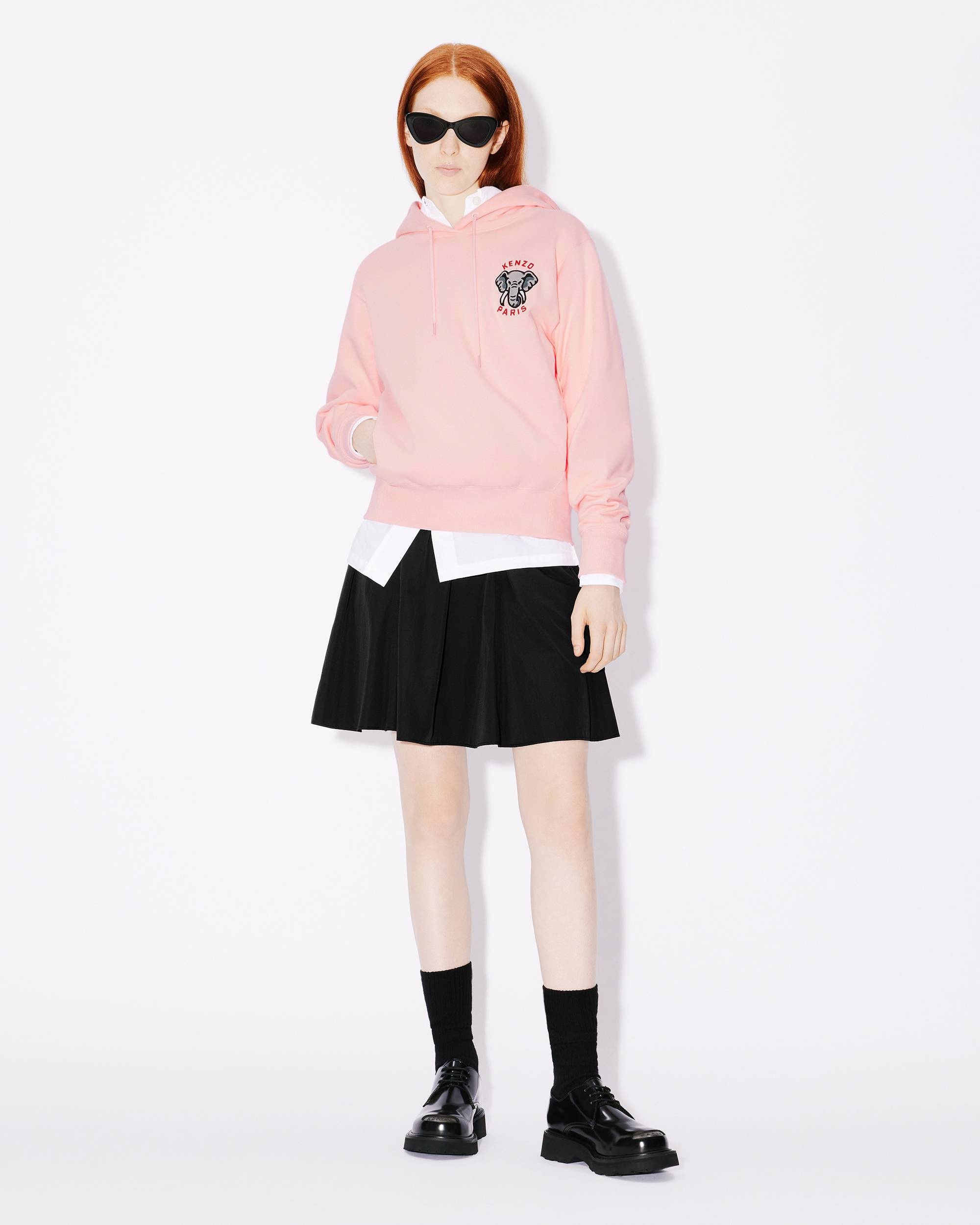 Hooded 'KENZO Elephant Crest' embroidered sweatshirt - 5