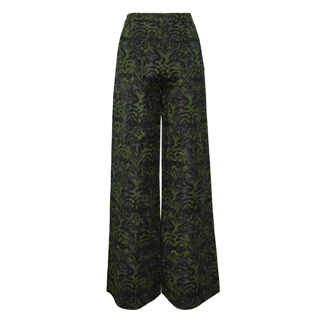 Charlie Silk High Waist Wide Leg Pants - 2