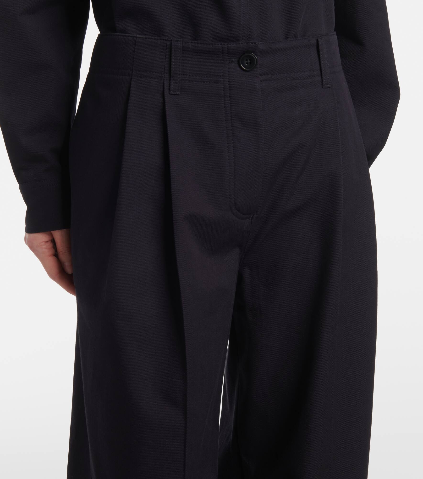 Mid-rise cotton twill chinos - 4