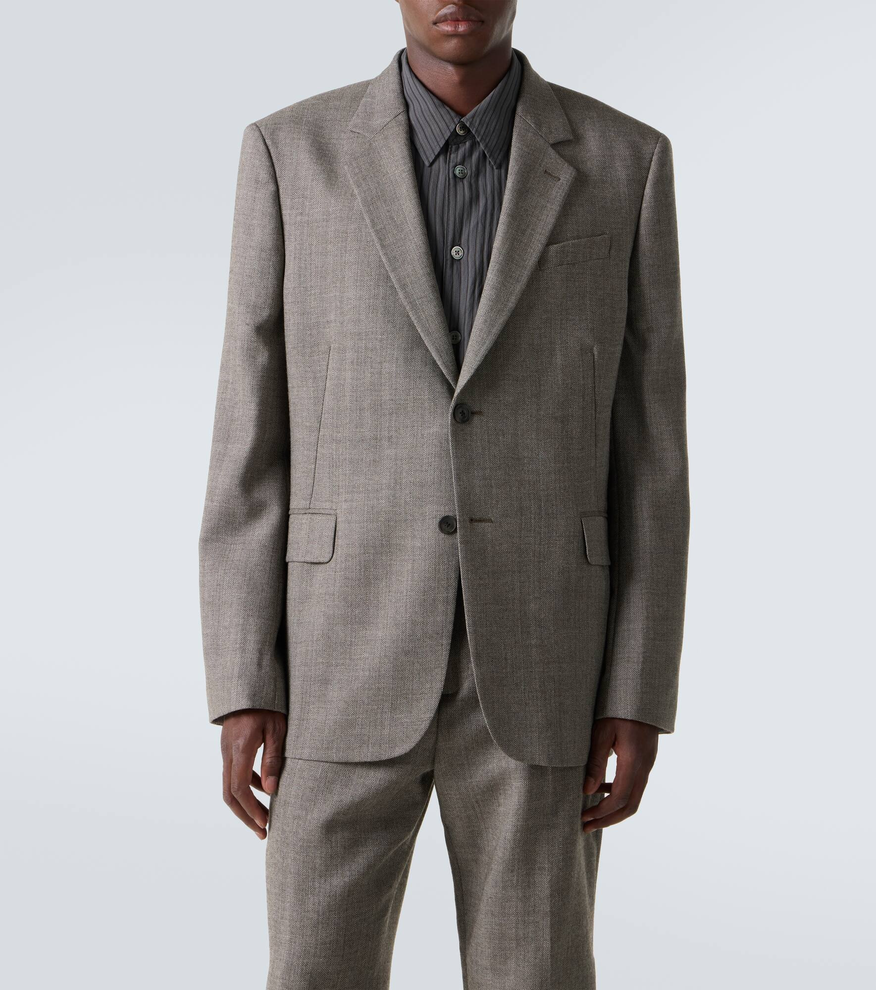 Ceremony herringbone virgin wool blazer - 3