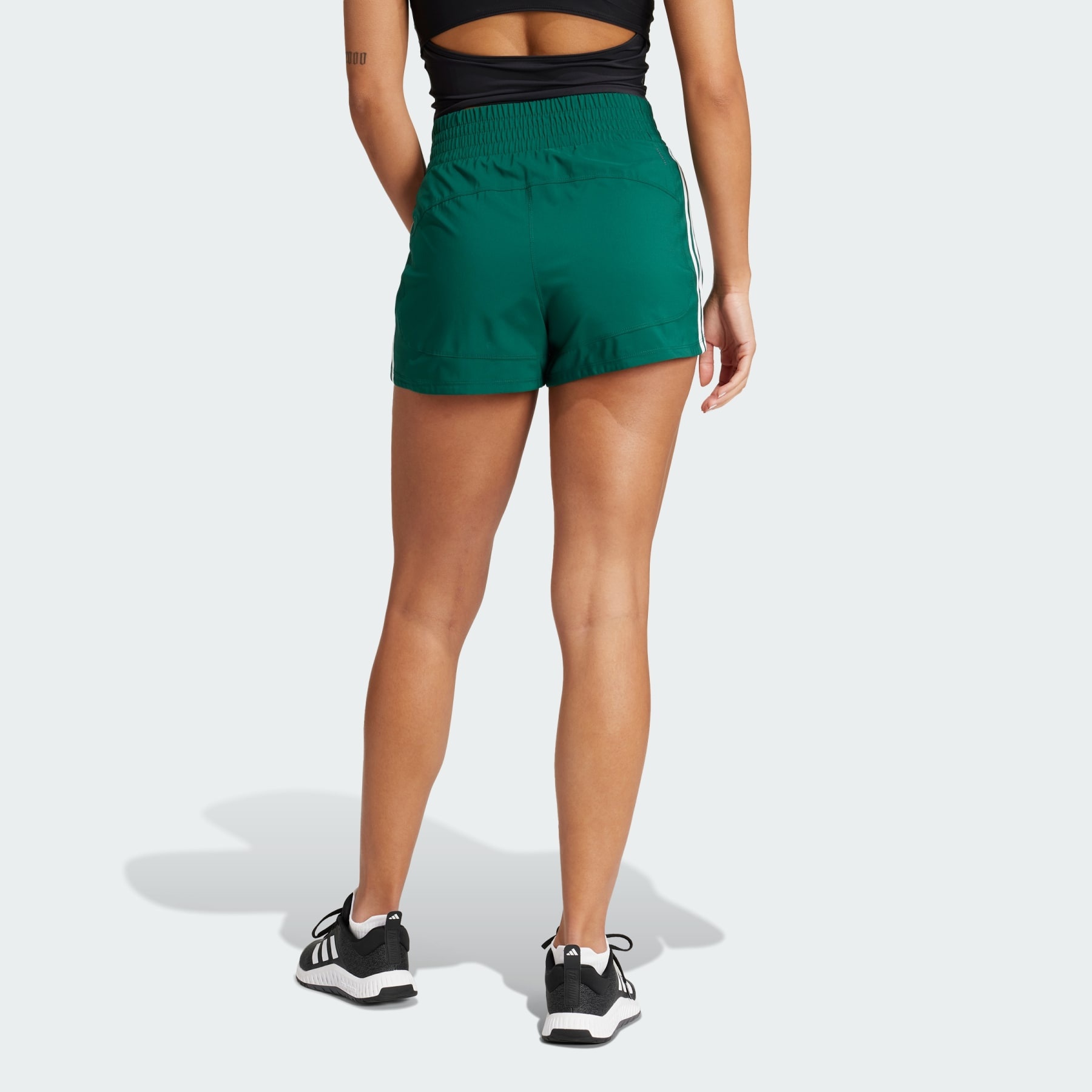 Pacer Training 3-Stripes Woven High-Rise Shorts - 3