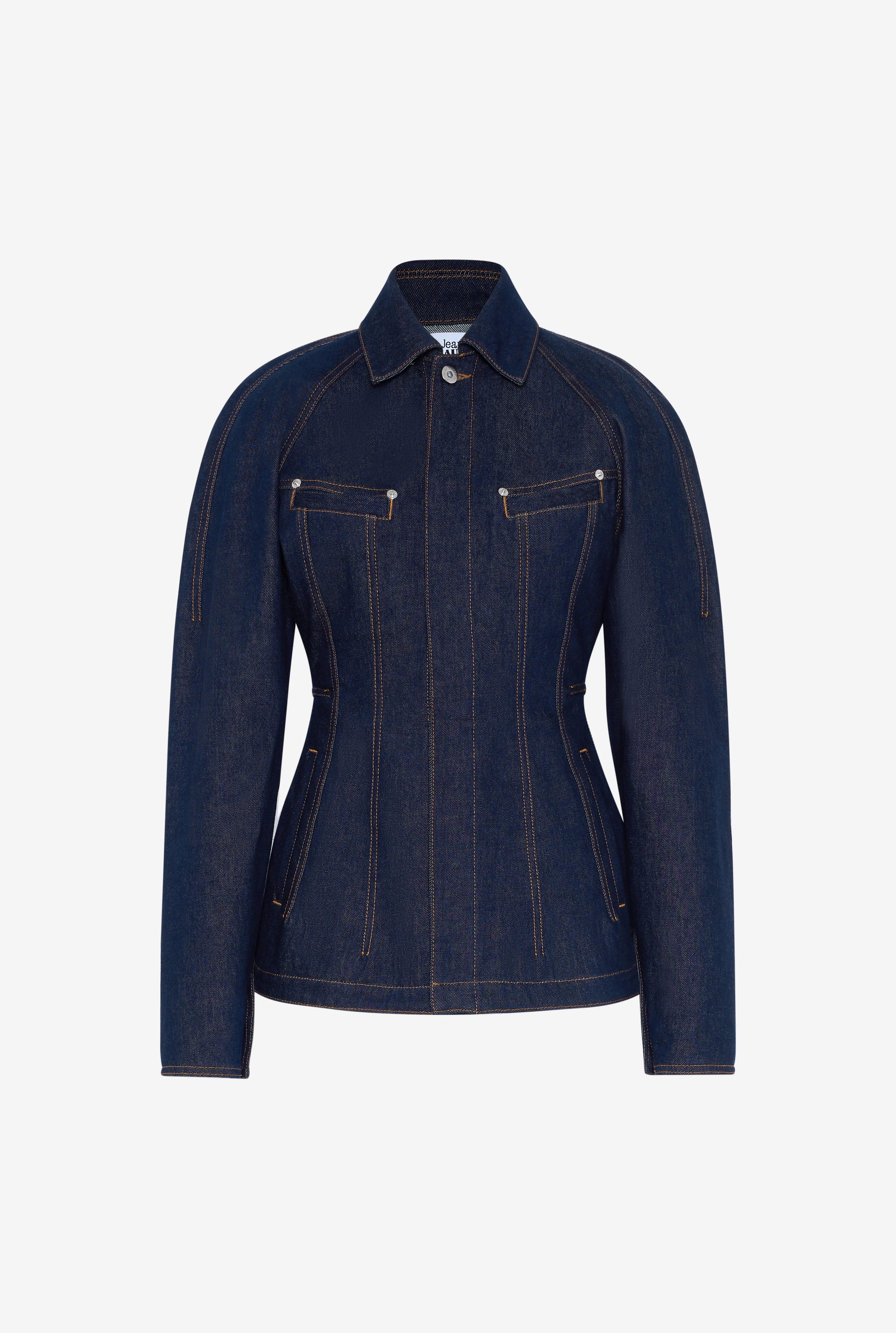 THE DENIM JACKET WITH SHOULDER PADS - 1