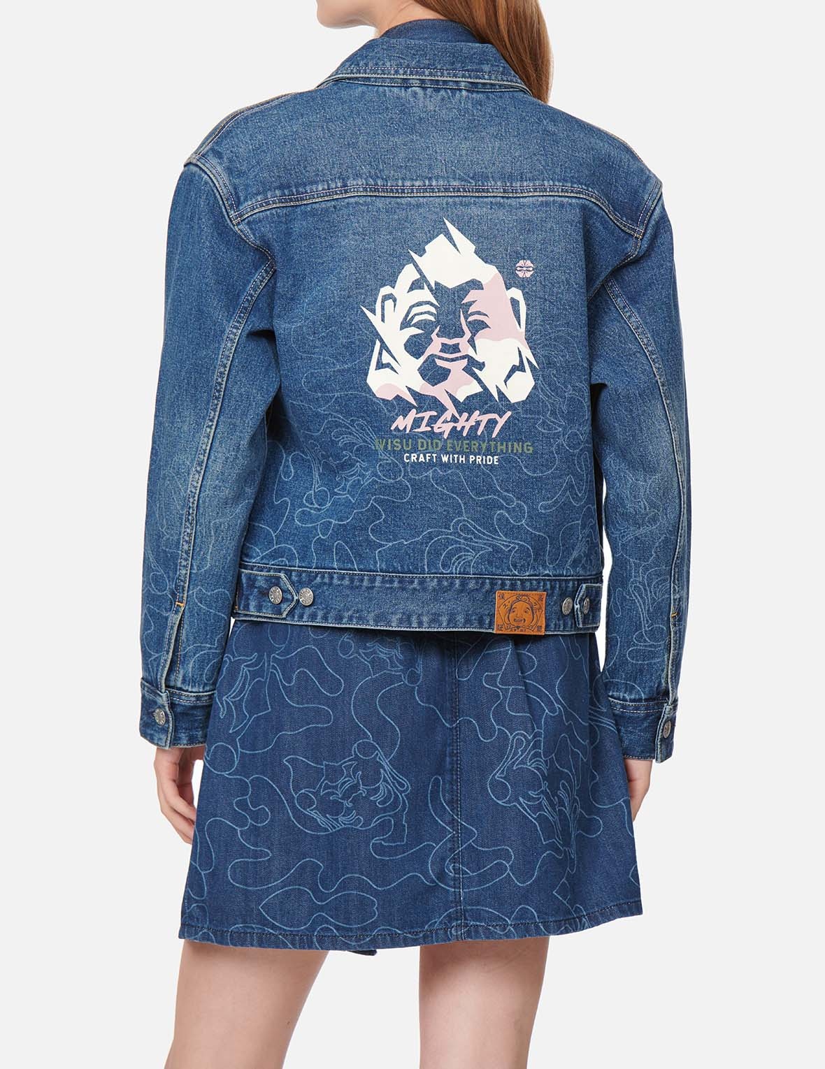 GRADATED LASER-PRINT DENIM JACKET - 3