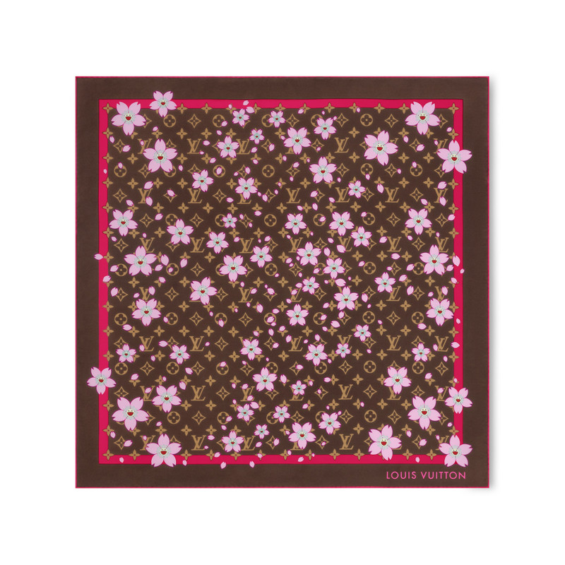 LV x TM Monogram Cherry Blossom Square 70 1