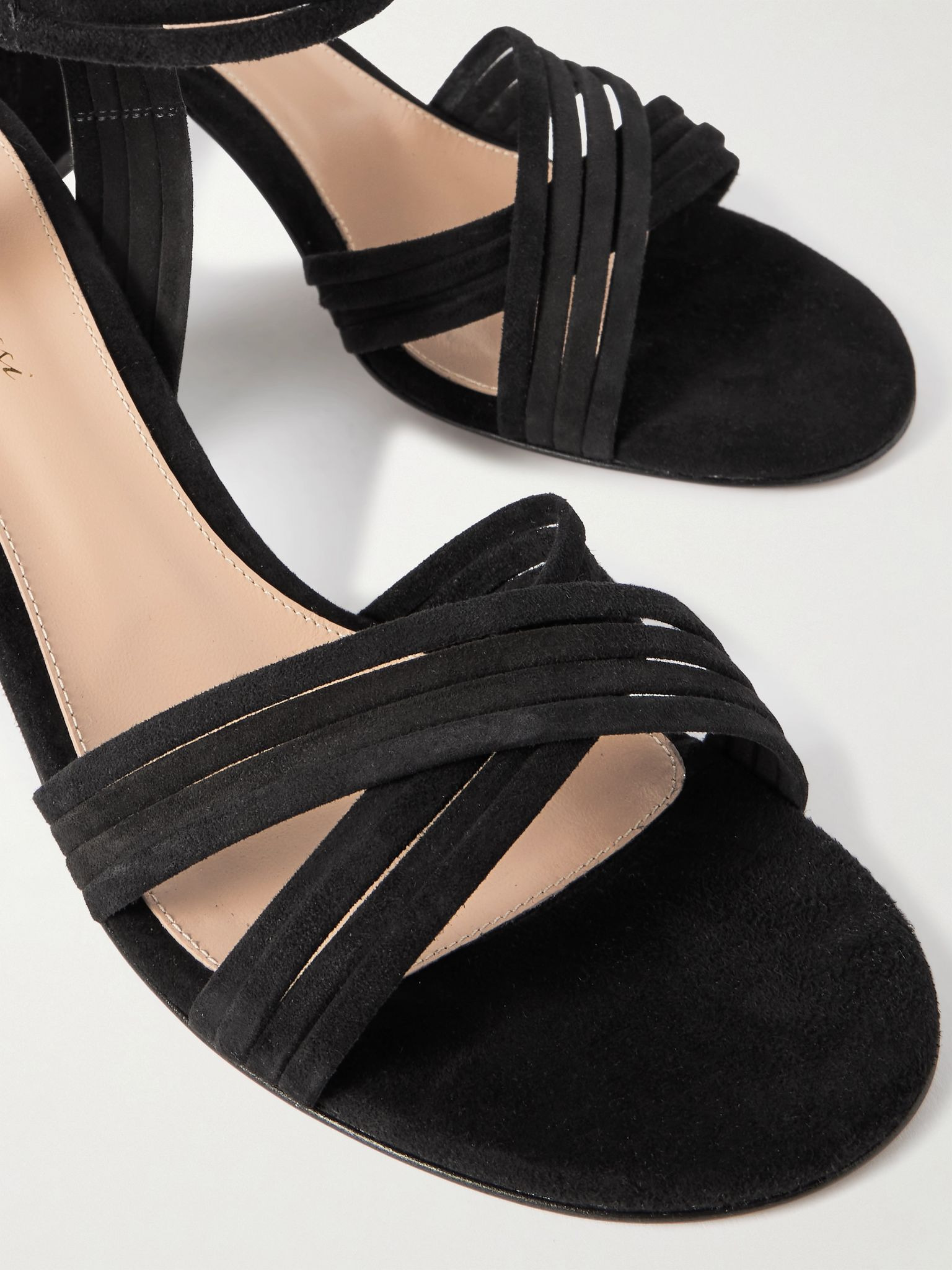 Lianne 85 suede sandals Black - 4