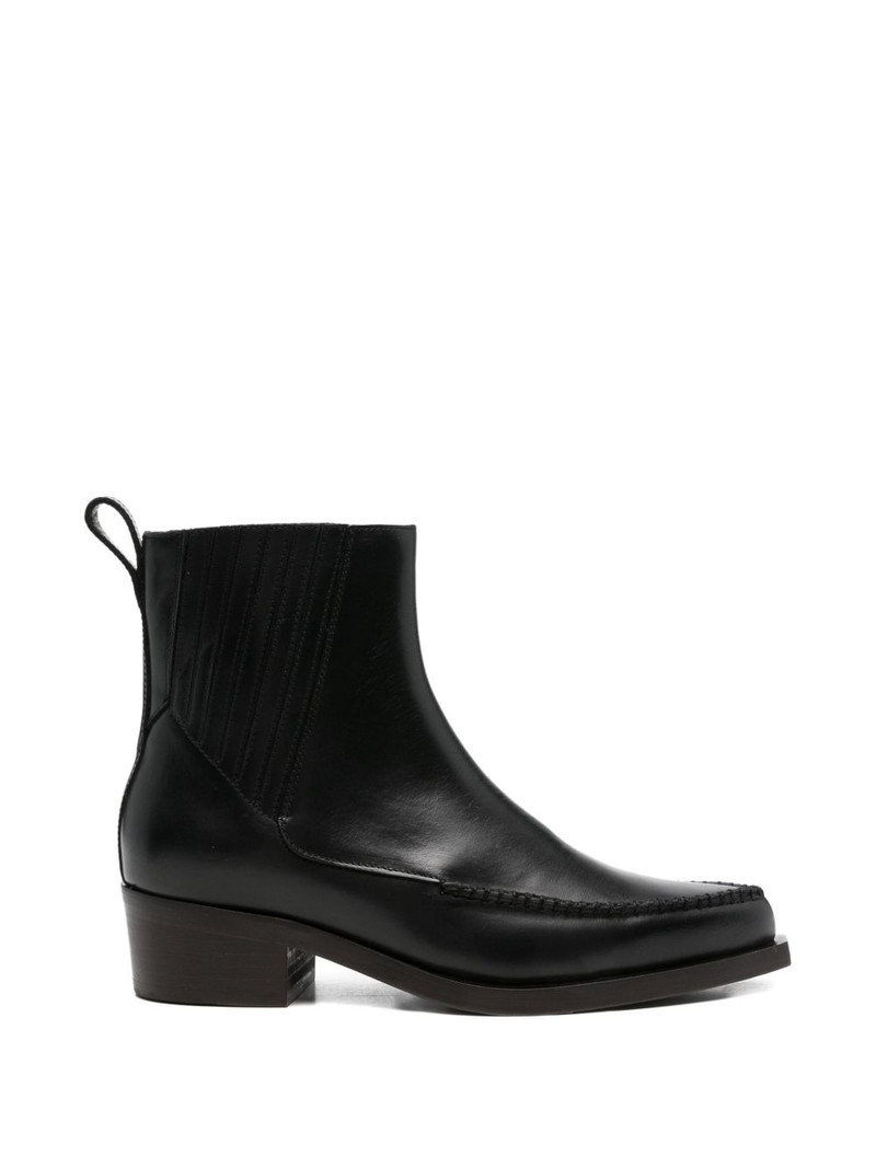 whipstitch-detail chelsea boots 1