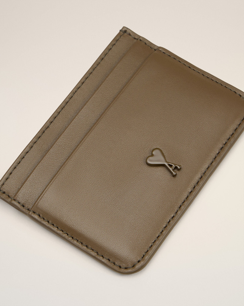 GREEN SMOOTH LEATHER AMI DE COEUR CARD HOLDER 3