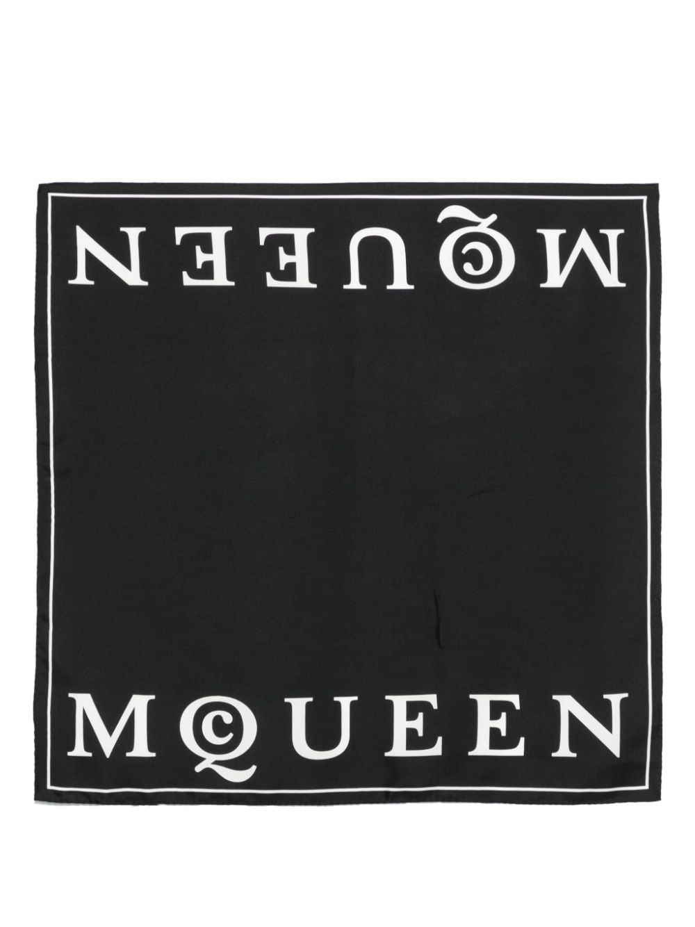 logo-print scarf - 1