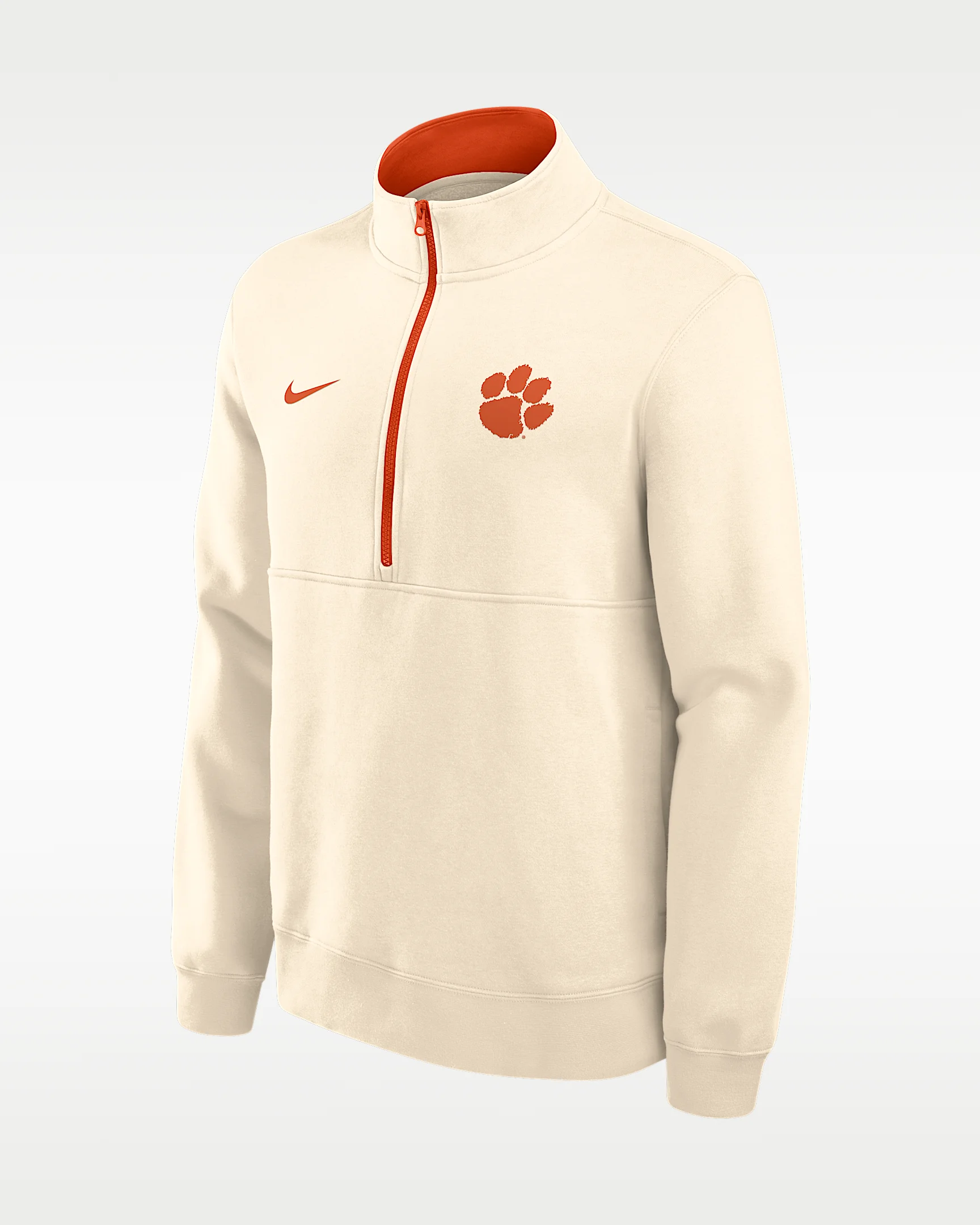Clemson Primetime Primary Logo Men's Nike College 1/2-Zip Crew - 1