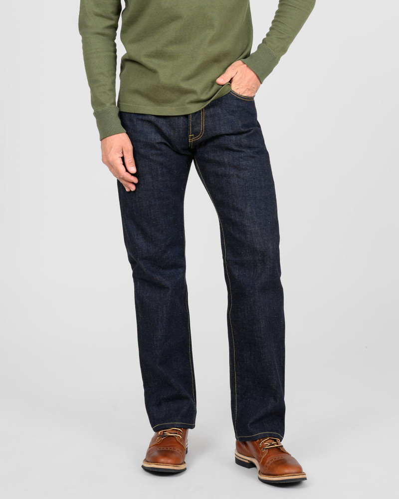 Iron Heart IH-634N 17OZ SELVEDGE DENIM STRAIGHT CUT JEANS - NATURAL INDIGO outlook