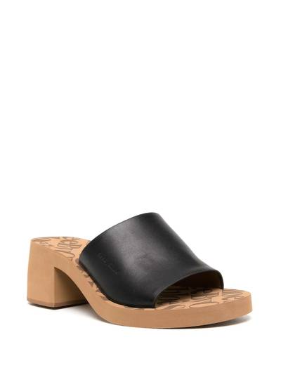 See by Chloé leather block-heel mules outlook