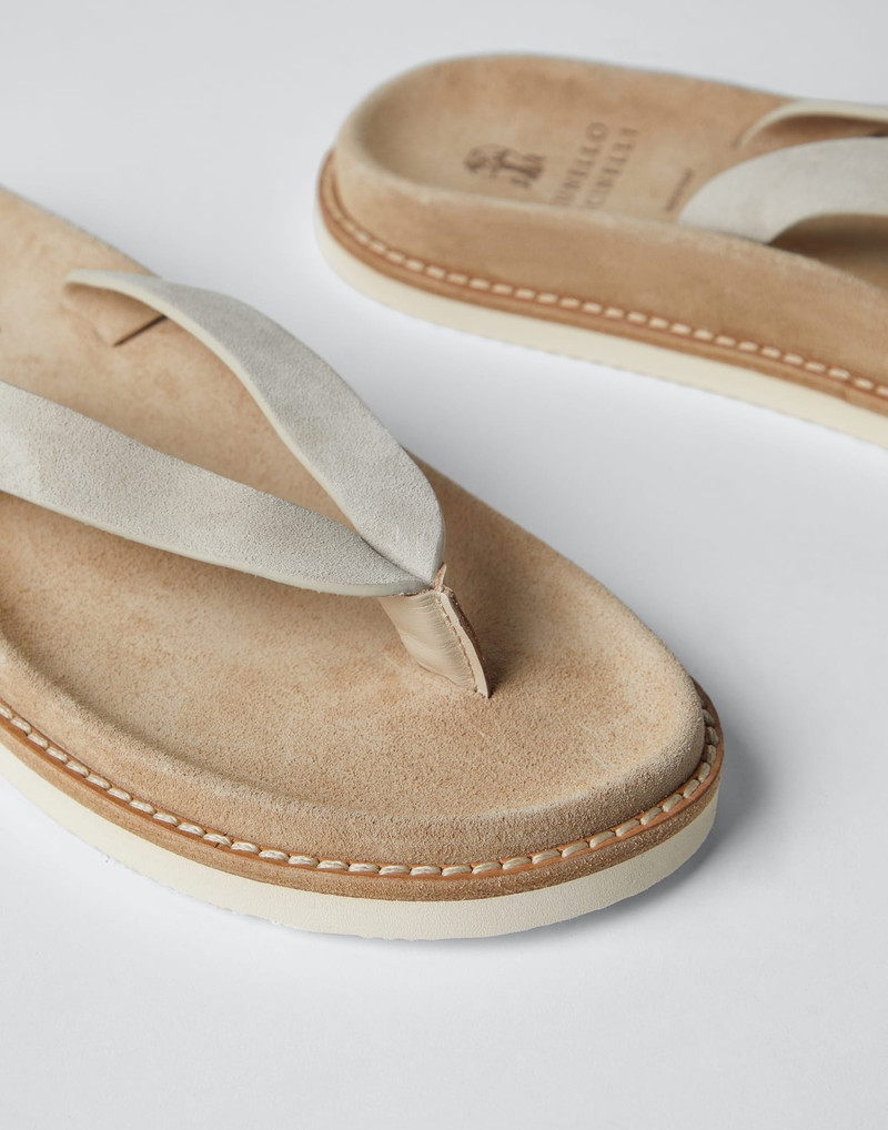 Suede urban flip-flops 3