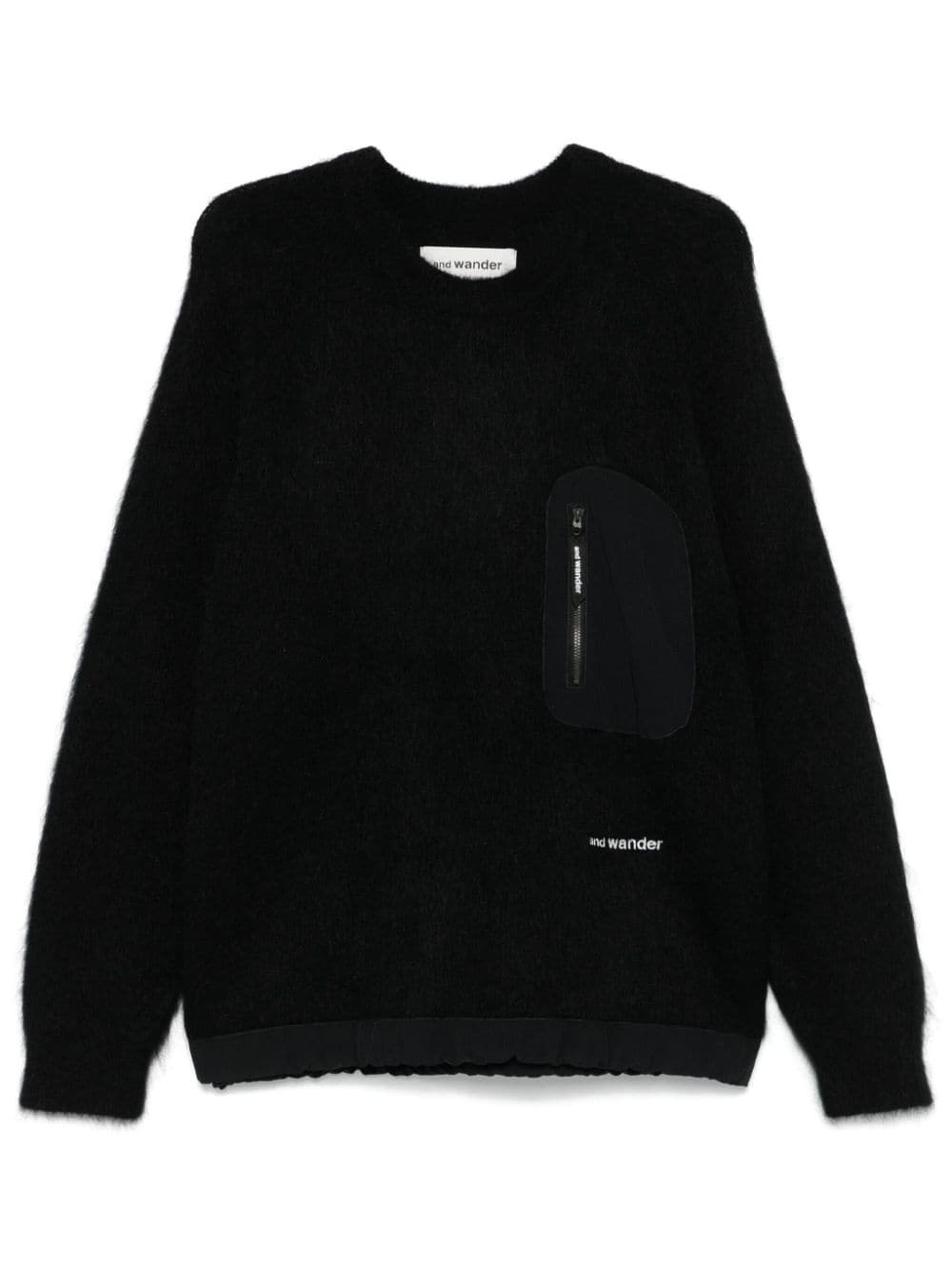 logo-embroidered sweater - 1