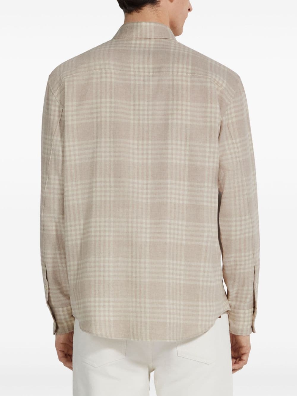 check-pattern shirt - 4