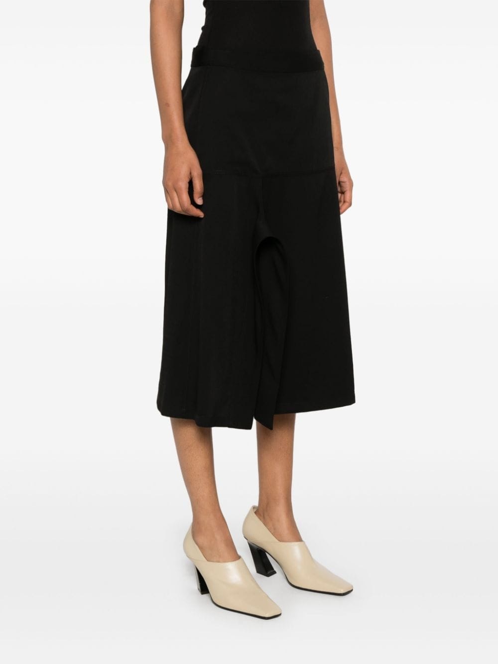 asymmetric midi skirt - 3