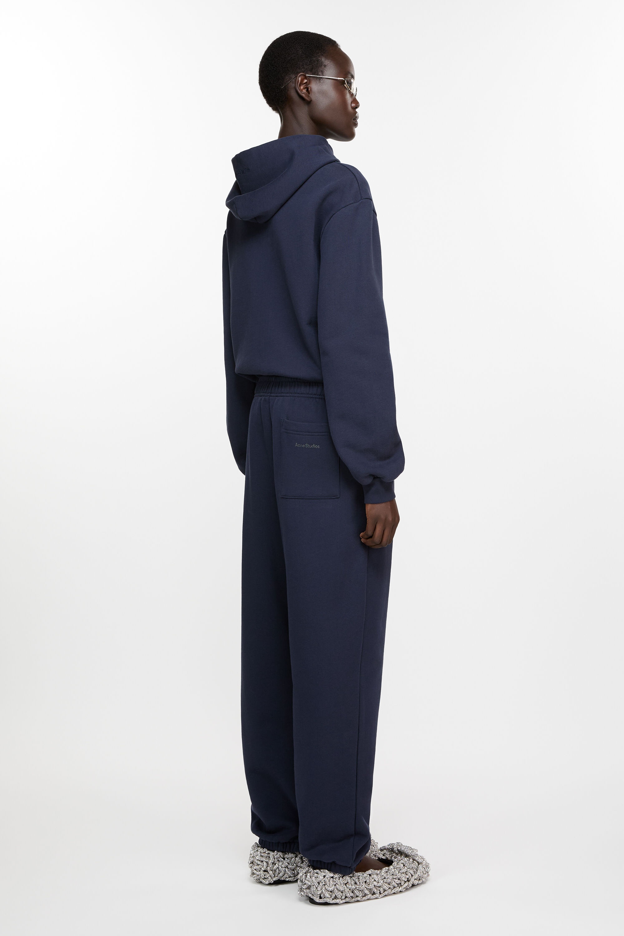 Cotton sweatpants - Navy blue - 3