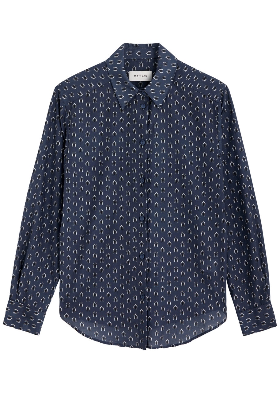 Matteau Classic Printed Cotton-blend Shirt - 1