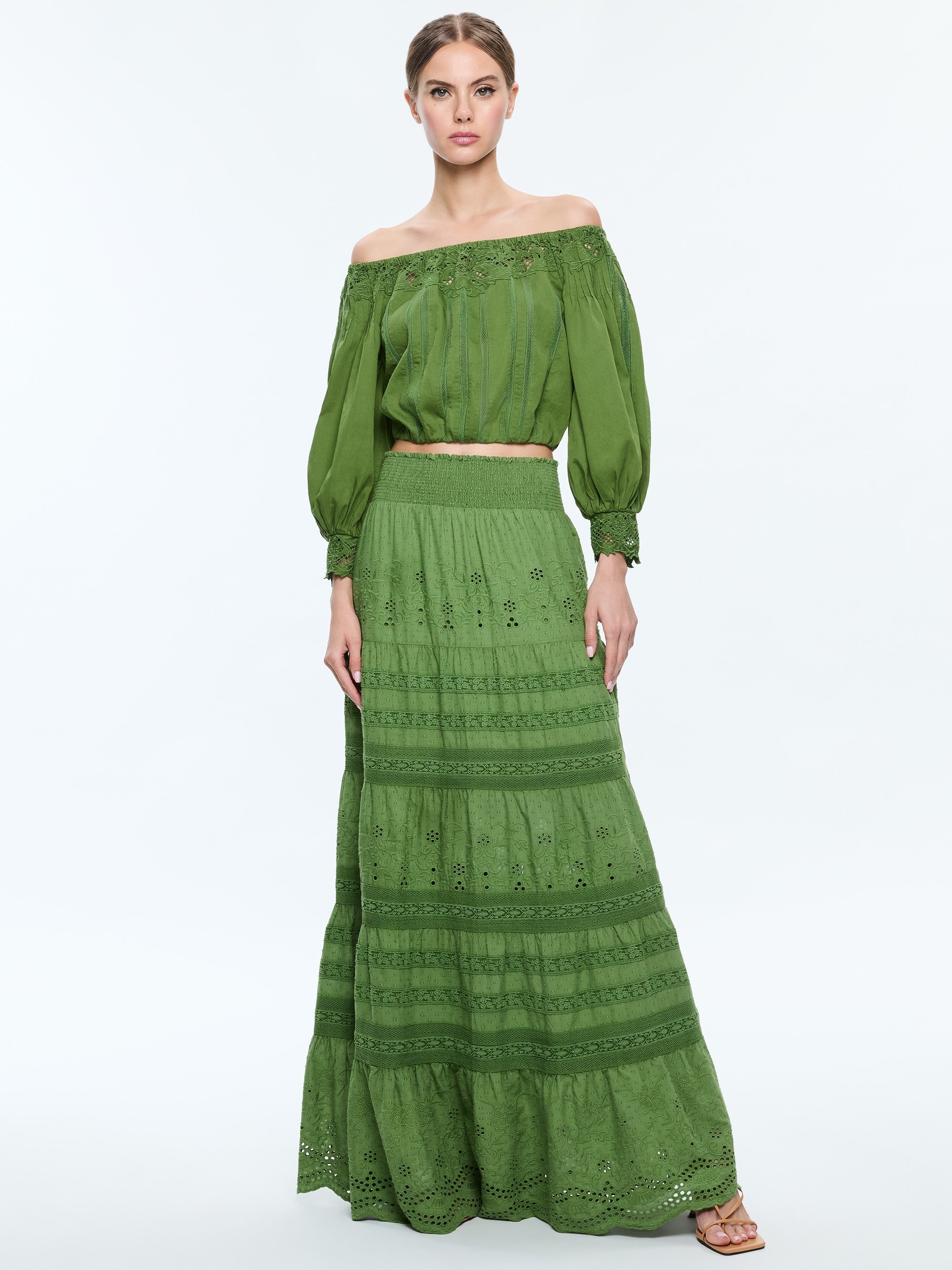 AISHA TIERED MAXI SKIRT - 3