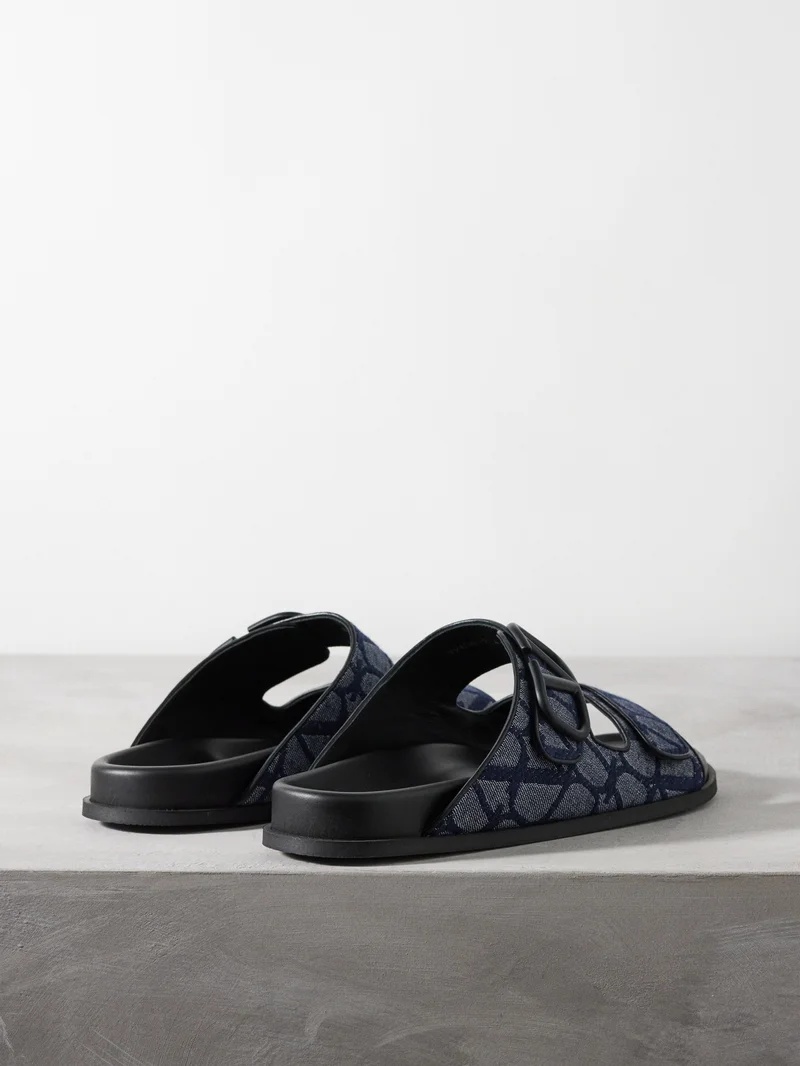 【VALENTINO】TOILE ICONOGRAPHE SABOTS Valentino Garavani Toile Iconographe Vlogo Sabot In