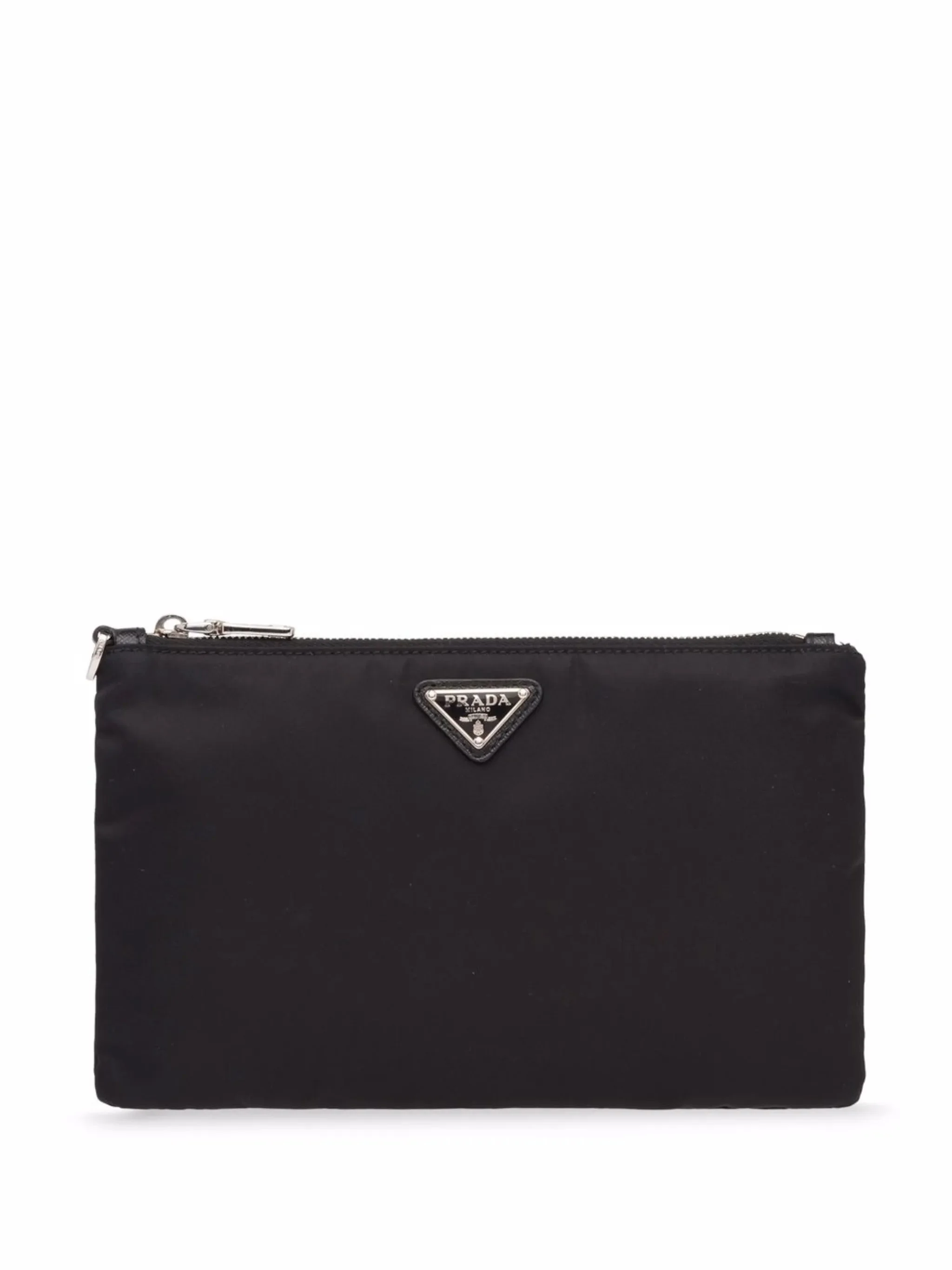 Triangle-logo Re-Nylon Pouch - 1
