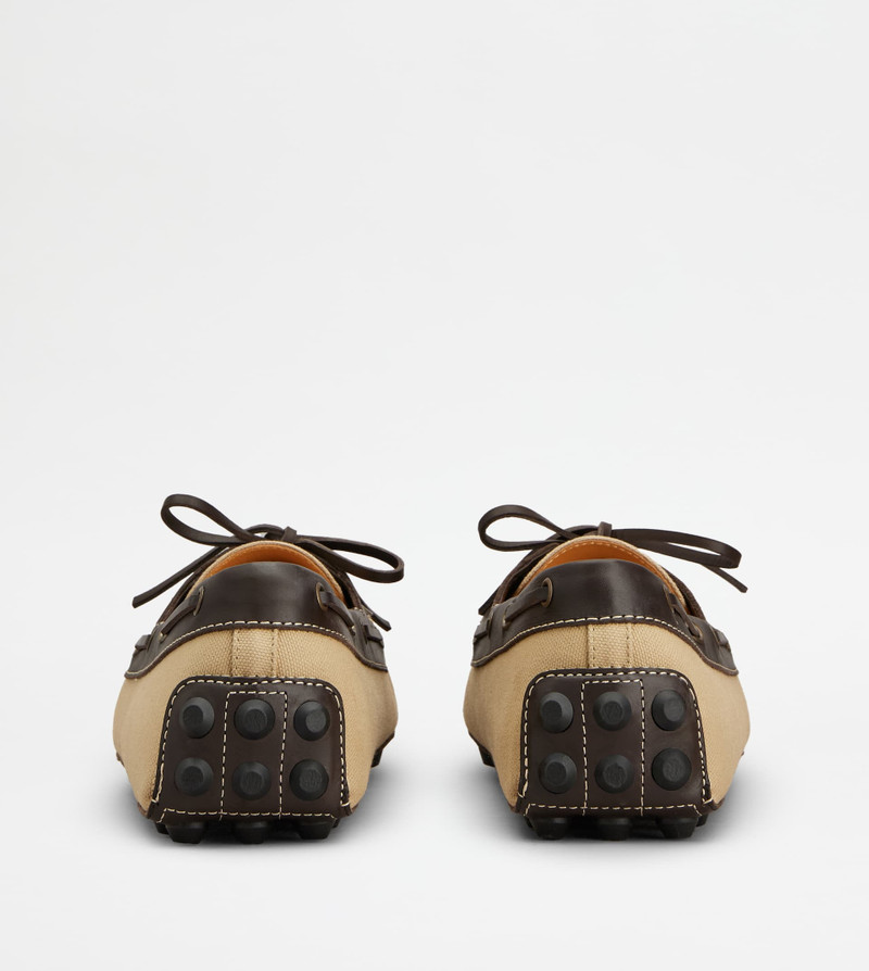 BOAT BUBBLE GOMMINO LOAFERS IN CANVAS AND LEATHER 3