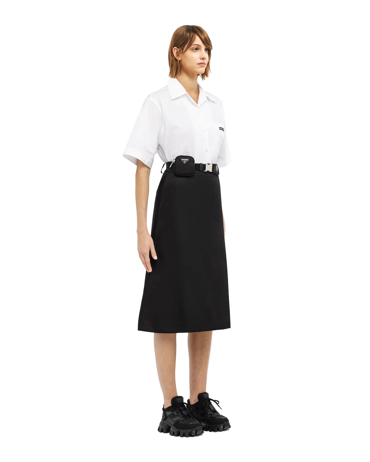 Re-Nylon gabardine skirt - 3