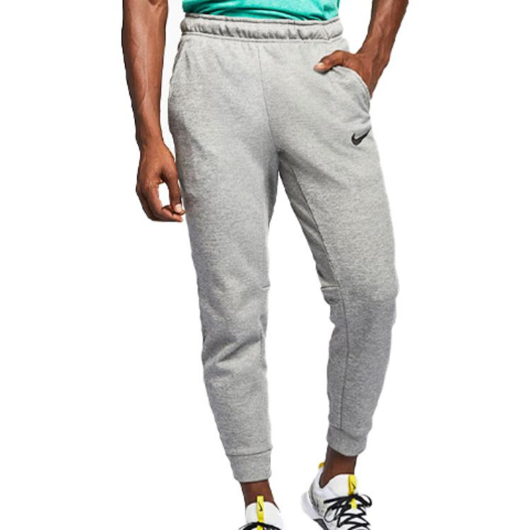 Men's Nike Thermatapered Fleece Lined Training Quick Dry Long Pants/Trousers Gray 932256-063 - 4