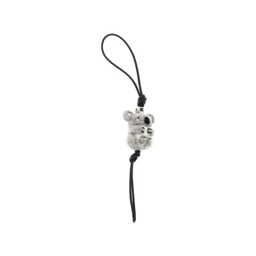 Loewe Koala Charm In Felt and Calfskin - 1