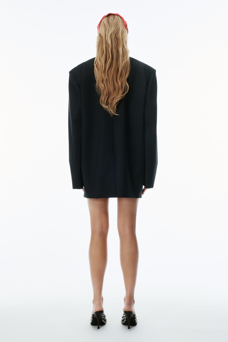 Oversized Logo-Embroidered Blazer 4