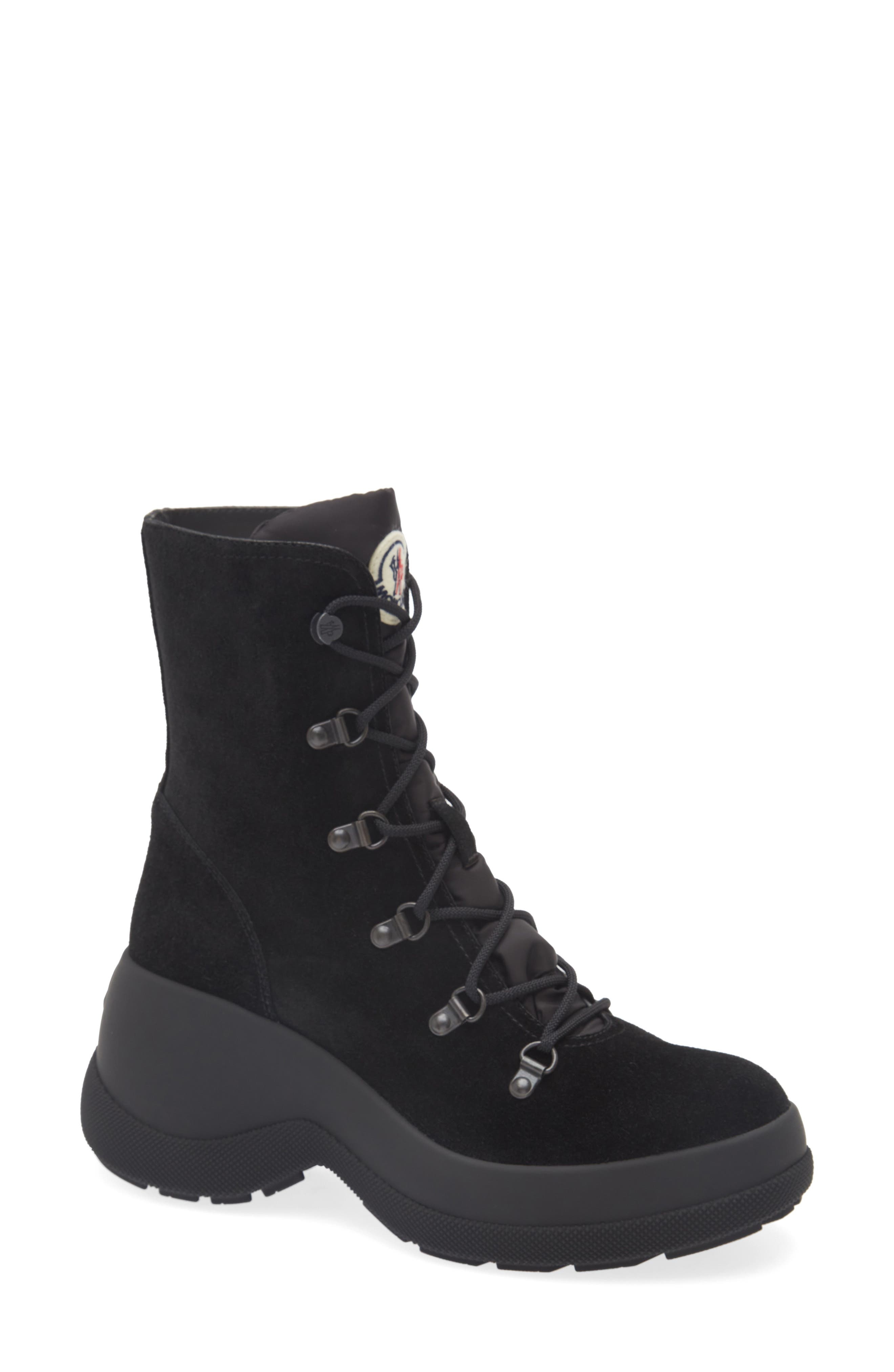 Moncler Resile Trek High Top Boot in Black at Nordstrom - 1