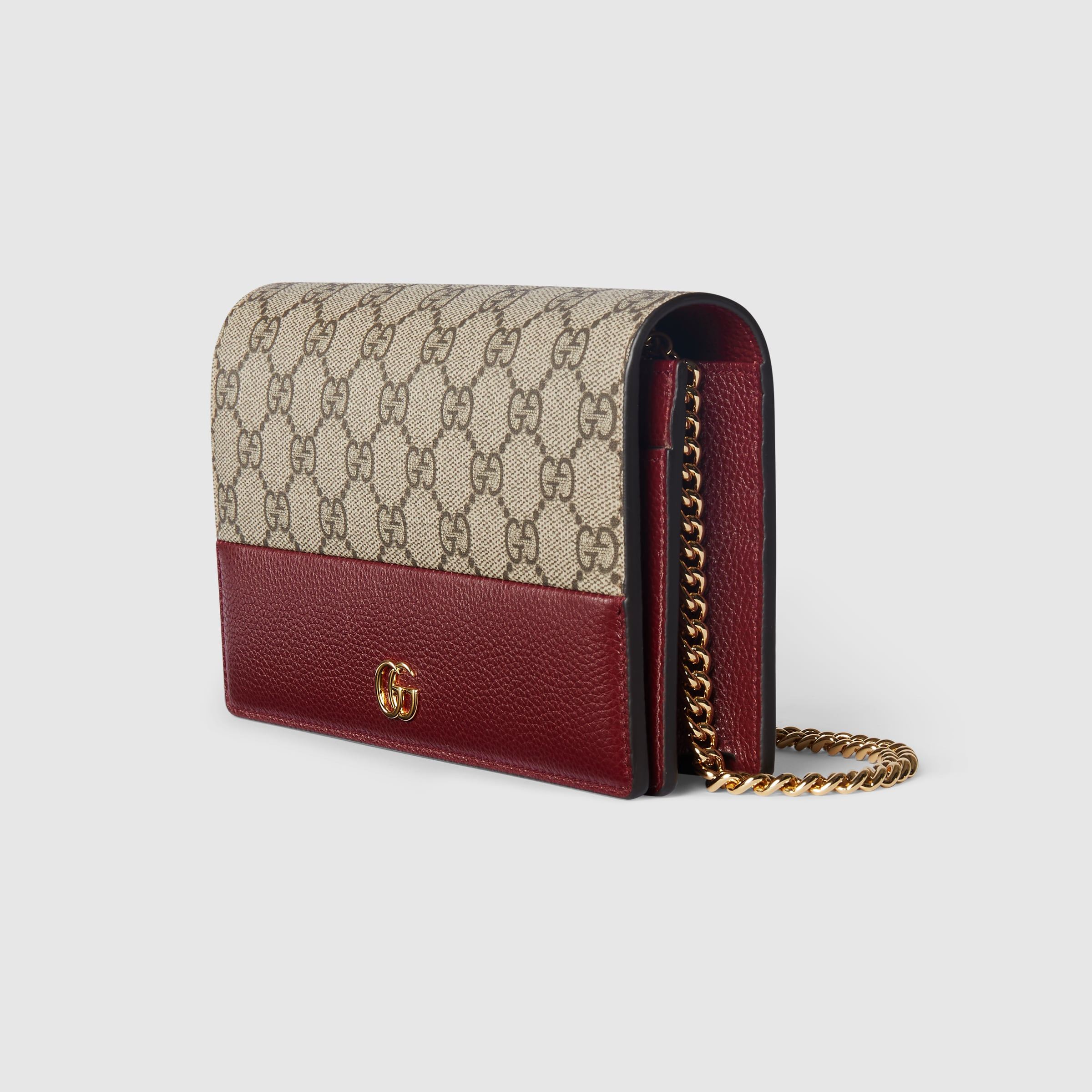 GG Marmont bi-color wallet on chain - 2