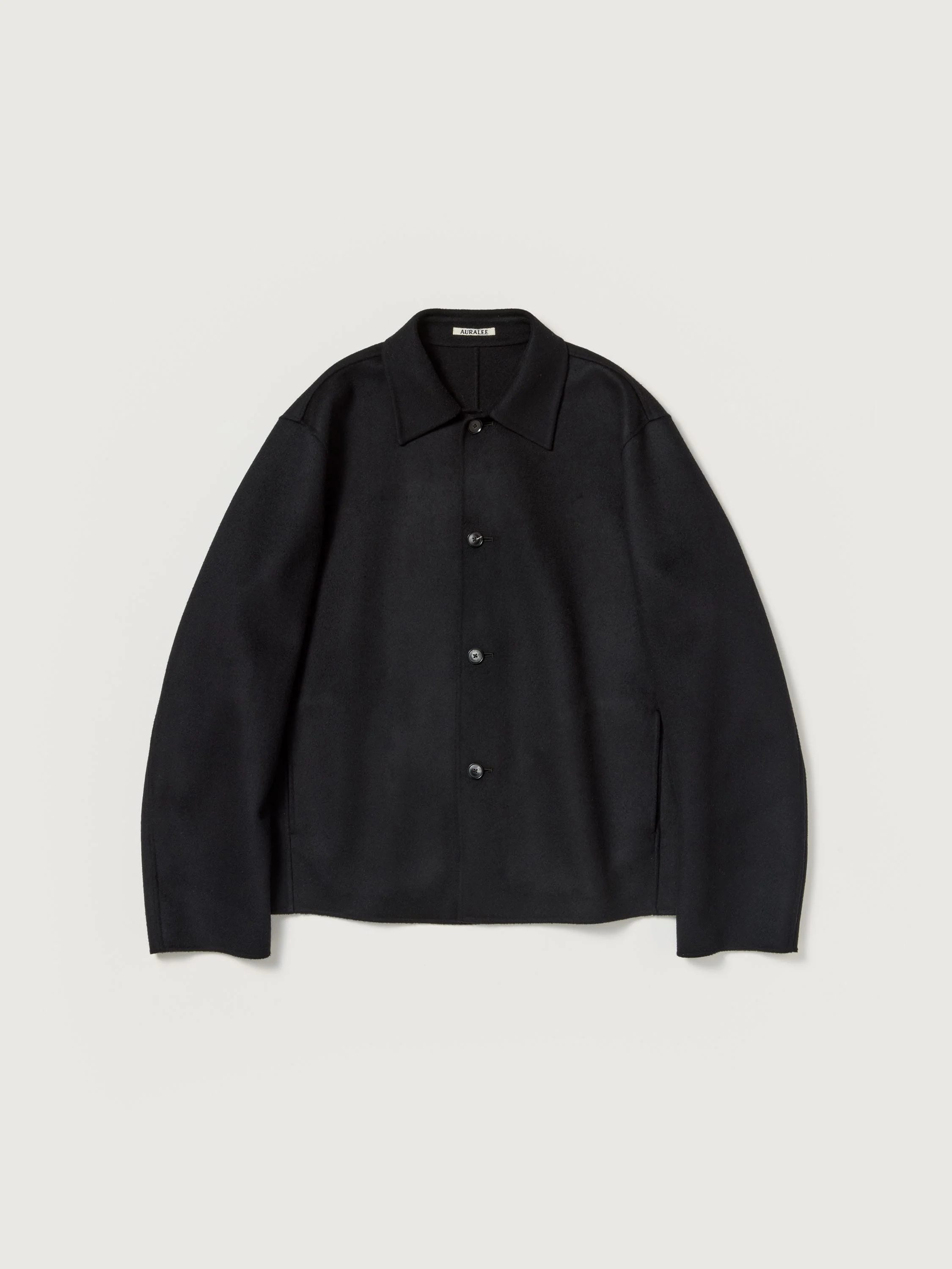 SUPER FINE WOOL MELTON HAND SEWN BLOUSON - 1