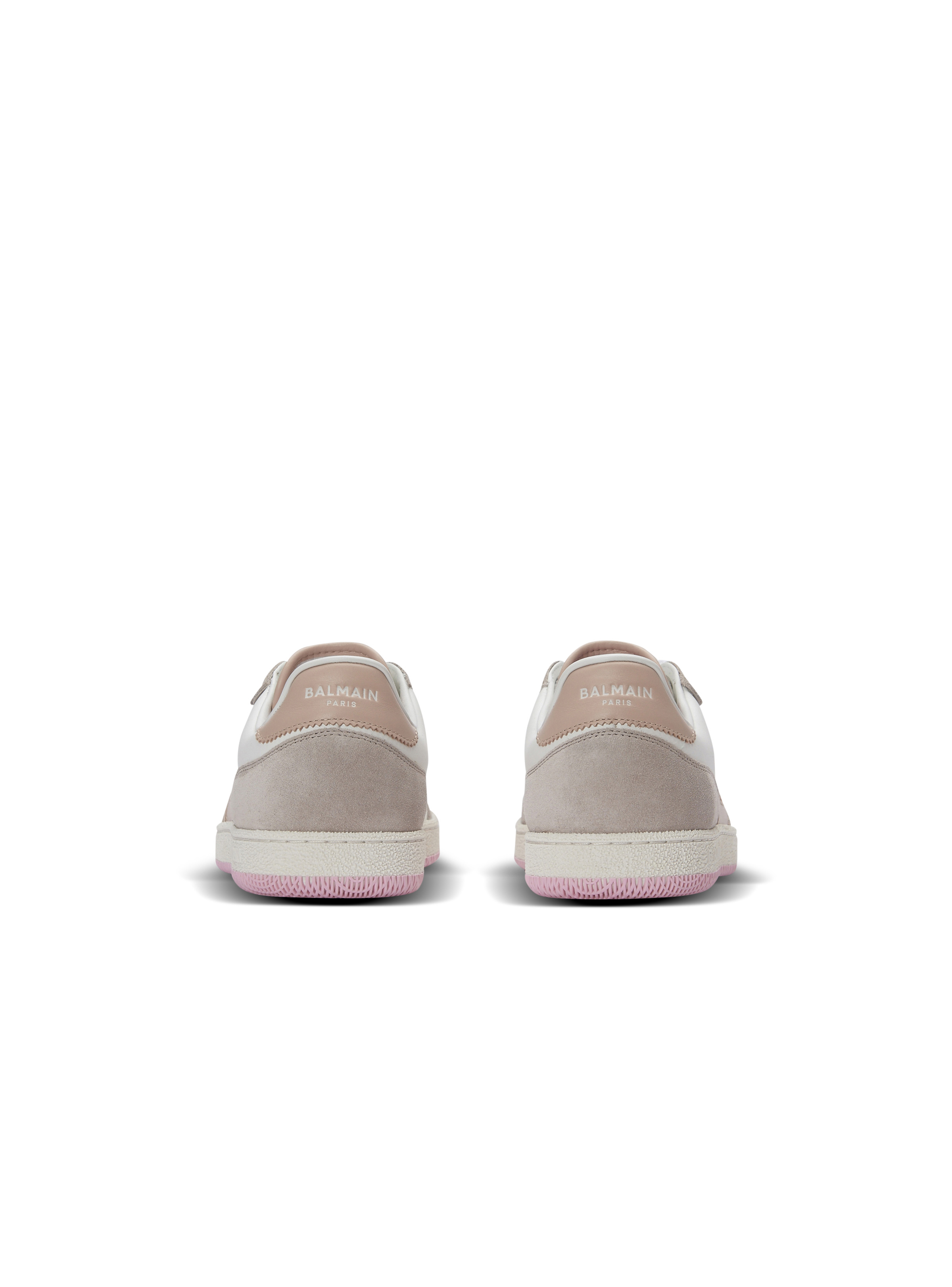 Balmain Swan trainers in calfskin and suede - 5